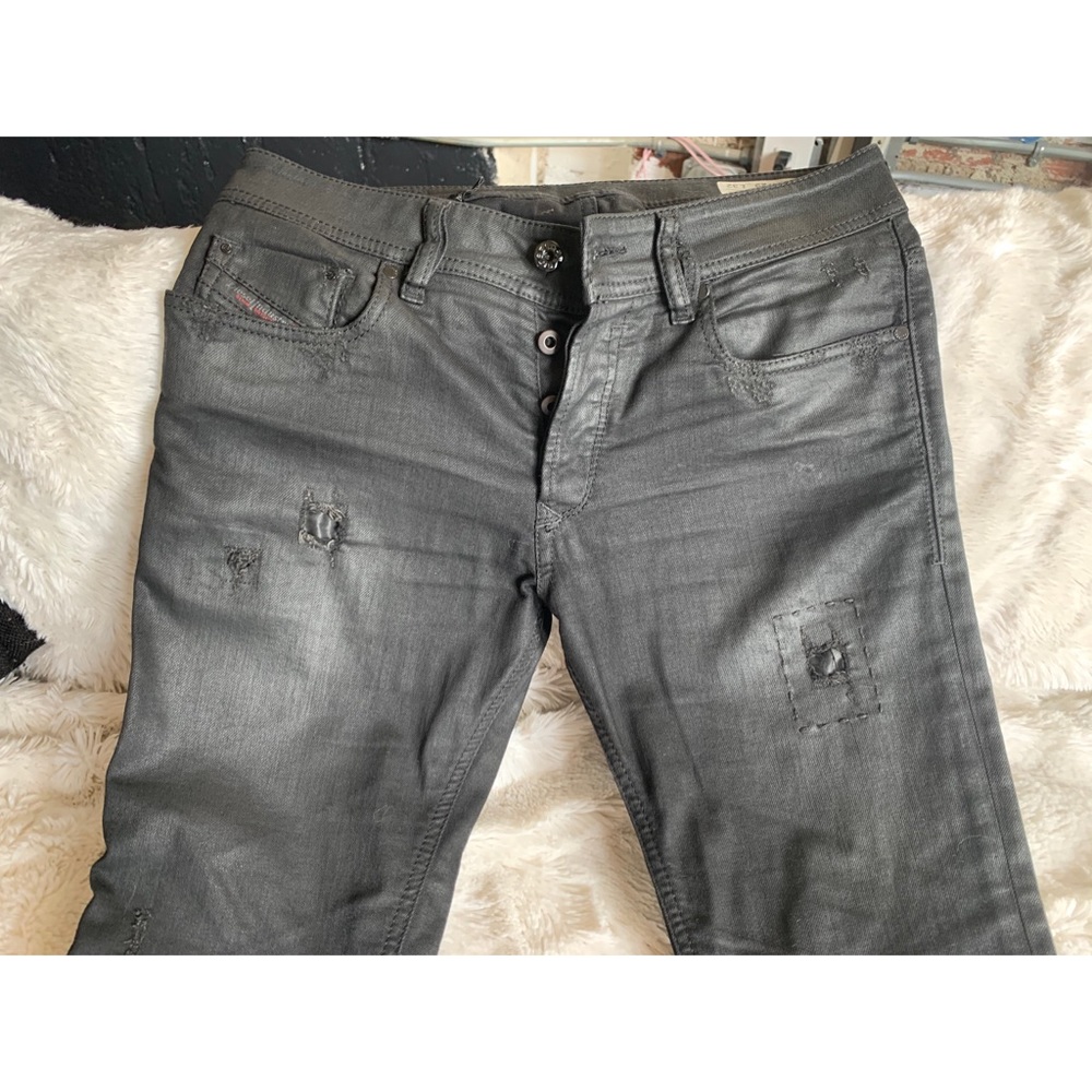 Diesel Sleenker Slim Skinny Jeans in Black